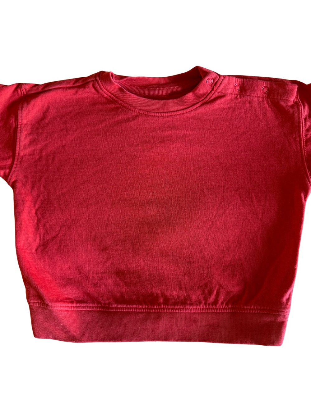 Primary Solid Crewneck Sweatshirt Red 12-18M